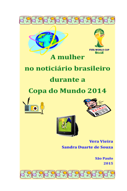 A mulher no noticiário brasileiro durante a Copa do Mundo 2014