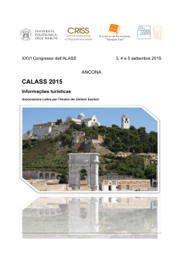 CALASS 2015 Informações turísticas