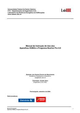 Manual HOBO - Laboratório de Eficiência Energética em Edificações