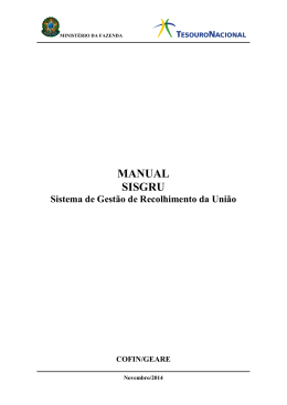 Manual - Secretaria do Tesouro Nacional
