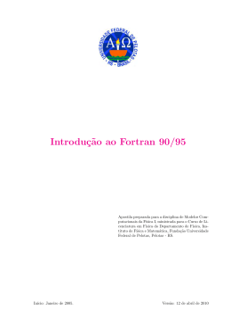 Introduç˜ao ao Fortran 90/95