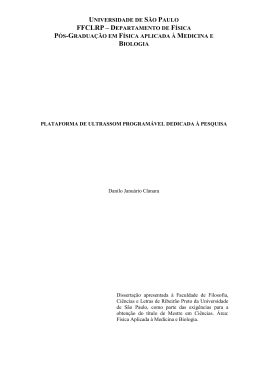 FFCLRP – D - Biblioteca Digital de Teses e Dissertações da USP