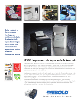 SP500: Impressora de impacto de baixo custo