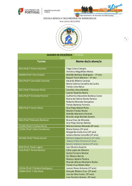 Lista - Agrupamento de Escolas de Barroselas