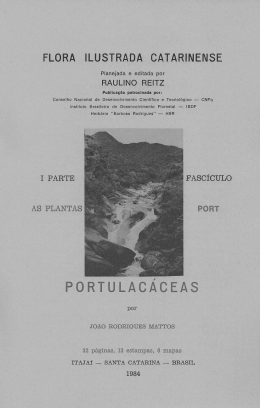 PORTULACACEAS - Herbário "Barbosa Rodrigues"