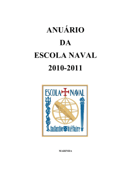 ANUÁRIO DA ESCOLA NAVAL 2010-2011