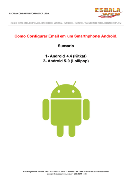 Como configurar Email Smartphone Android 4.4(Kitkat)