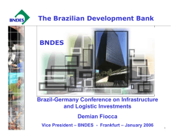 The Brazilian Development Bank BNDES