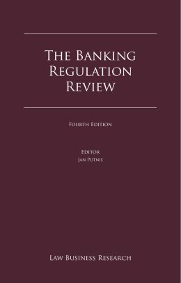 The Banking Regulation Review