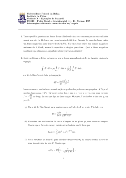Equações de Maxwell - Instituto de Física da UFBA