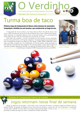 Edição 205 - Minas Brasília Tênis Clube