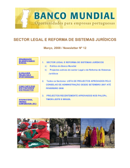 SECTOR LEGAL E REFORMA DE SISTEMAS JURÍDICOS