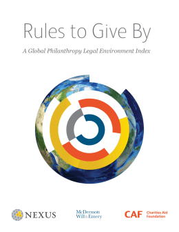 A Global Philanthropy Legal Environment Index