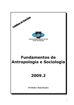 Fundamentos de Antropologia e Sociologia - drb
