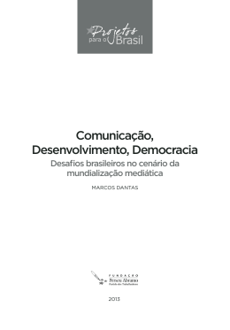 Comunicação, Desenvolvimento, Democracia