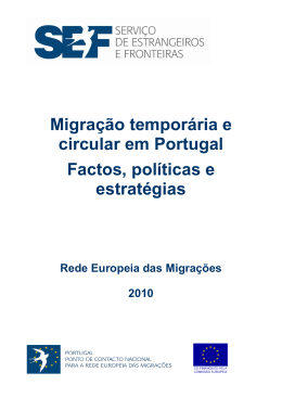 Migração temporária e circular em Portugal