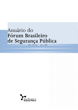 Anuário do Fórum Brasileiro de Segurança Pública