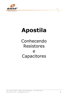 APOSTILA RESISTOR E CAPACITOR A - Anzo