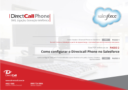 Como configurar o Directcall Phone no Salesforce