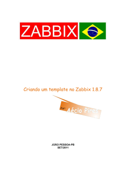 Criando um template de monitoramento no Zabbix