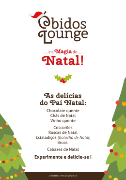 cartaz natal obidos lounge