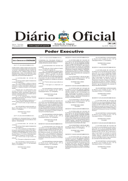 01 - Poder Executivo - Diário Oficial do Estado de Alagoas