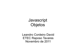 Javascript Objetos