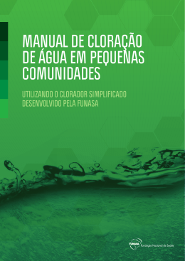 manual de cloração de água em pequenas comunidades