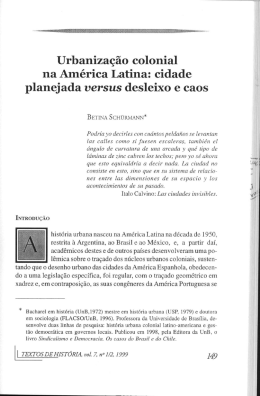 Urbanização colonial na América Latina