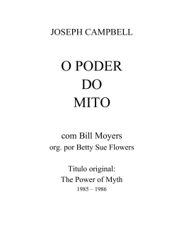 Joseph Campbell - O poder do mito