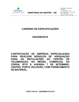 Mandato de Intimação - Eletrobras Distribuição Rondônia