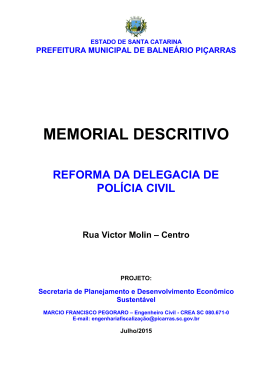Memorial Descritivo