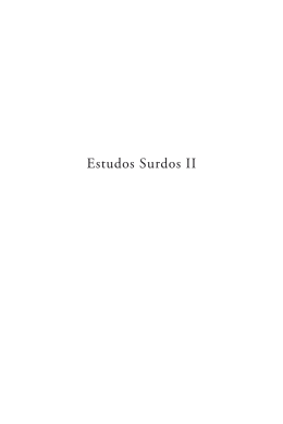 Estudos Surdos II - Editora Arara Azul