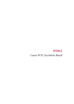HTML5 Curso W3C Escritório Brasil