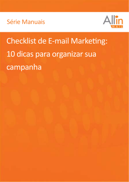 Checklist de E-mail MarkeƟng: 10 dicas para organizar sua