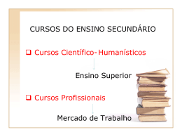 Diapositivo 1 - Secretaria Regional da Educação, Ciência e Cultura