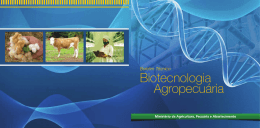 Biotecnologia Agropecuária - Ministério da Agricultura