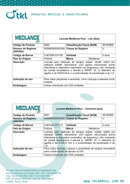 Lanceta Medlance Plus – Lite (lilás) Código do Produto