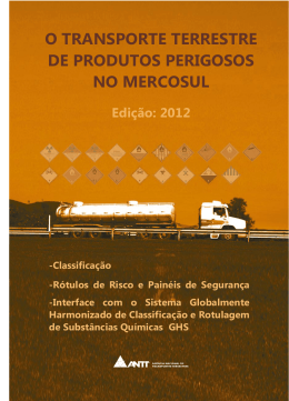 o transporte terrestre de produtos perigosos no mercosul