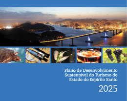 Plano de Desenvolvimento Sustentável do Turismo do Estado do
