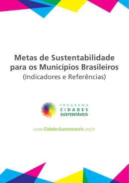 Metas de Sustentabilidade para os Municípios Brasileiros
