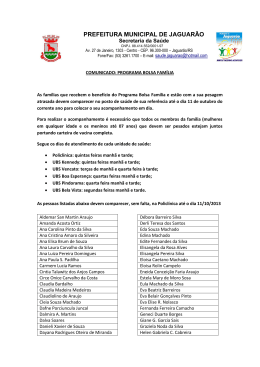 clique aqui e confira a lista - Prefeitura Municipal de Jaguarão