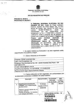 Item 3 - Tribunal Regional Eleitoral do Rio Grande do Sul