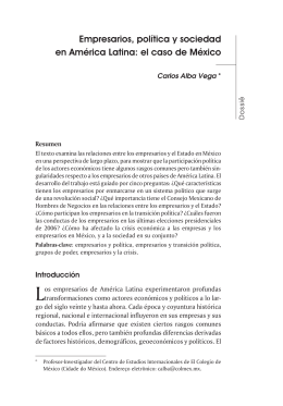 Empresarios, política y sociedad en América Latina