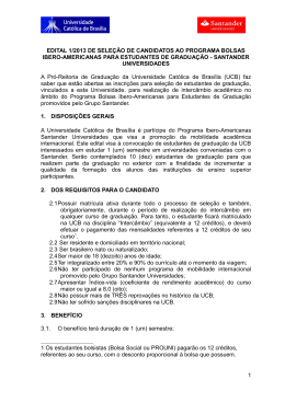 Programa Ibero-Americanas Santander 1/2013