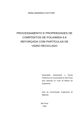 processamento e propriedades de compósitos de poliamida 6.6