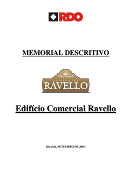 Memorial Descritivo Comercial Ravello