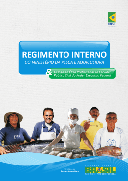 Cartilha Regimento Interno - Ministério da Pesca e Aquicultura
