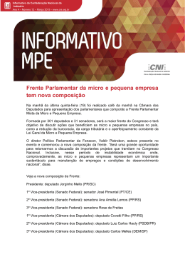 Informativo 2015 12 CNI MPE 12 - 20/Mar/15