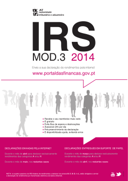 IRS 2014 - Portal das Finanças